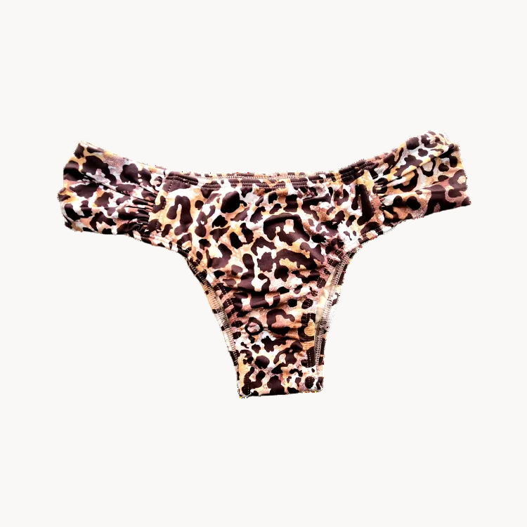 Cheetah Ruffle Side