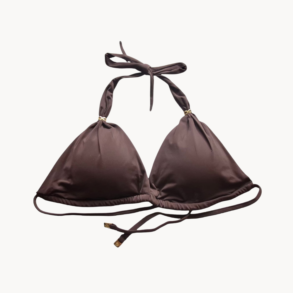 Brown Bow Triangle Top