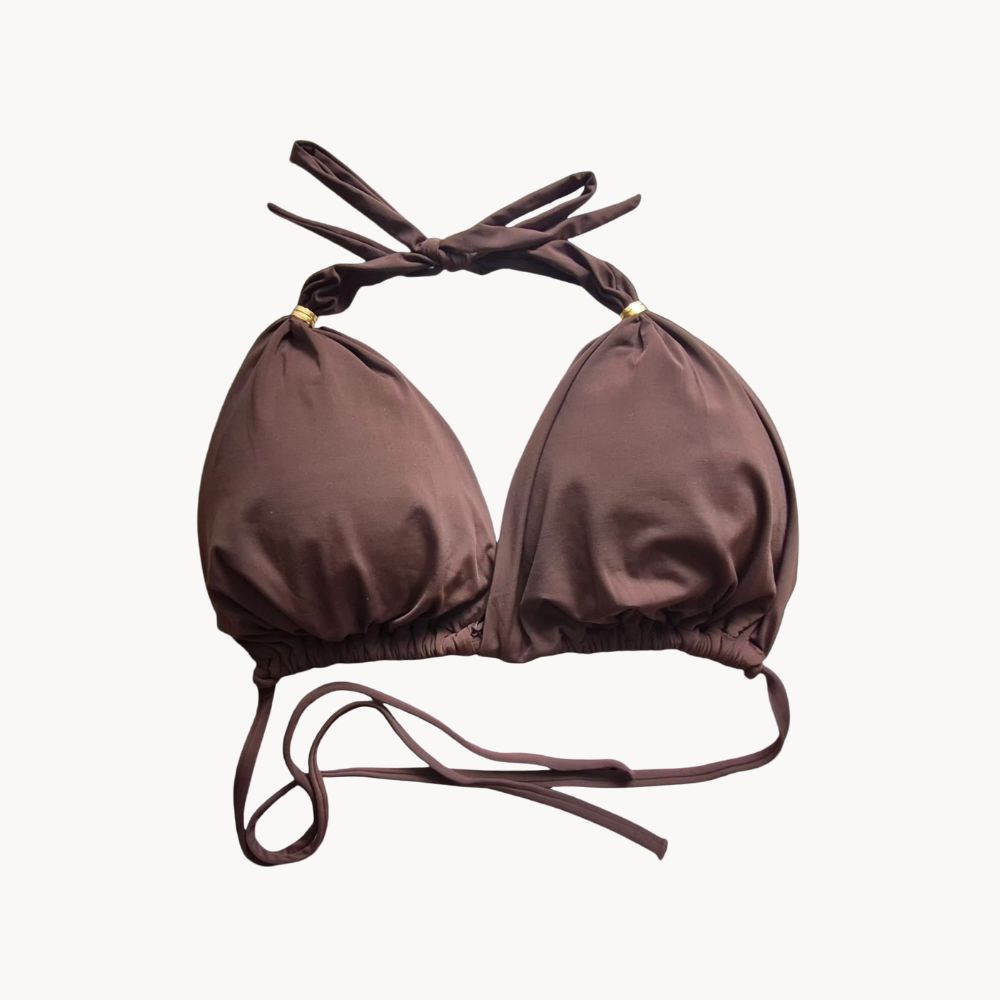 Double Ring Brown Triangle Top