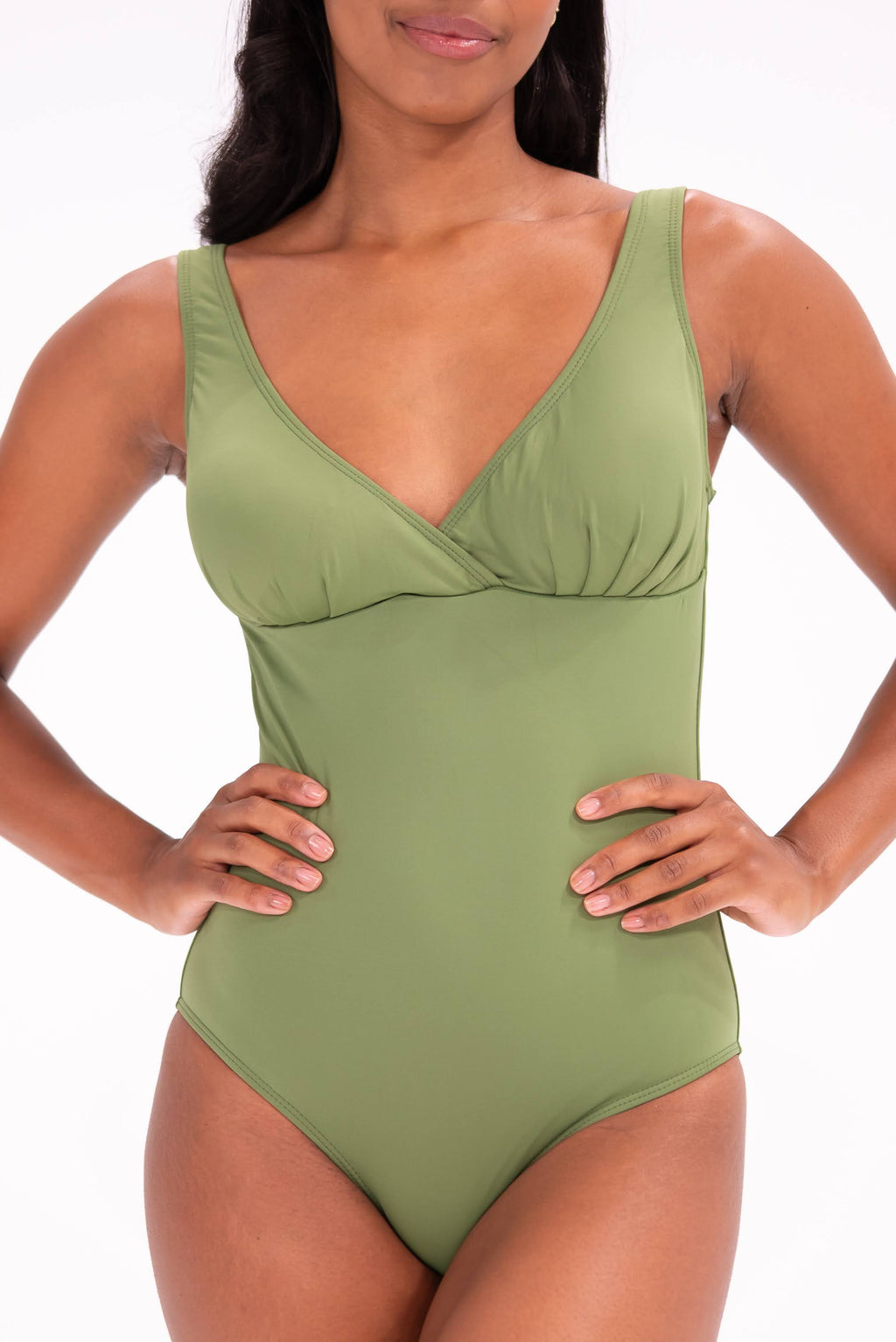 Solid Green One-Piece