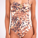 Leopard Bandeau One-Piece