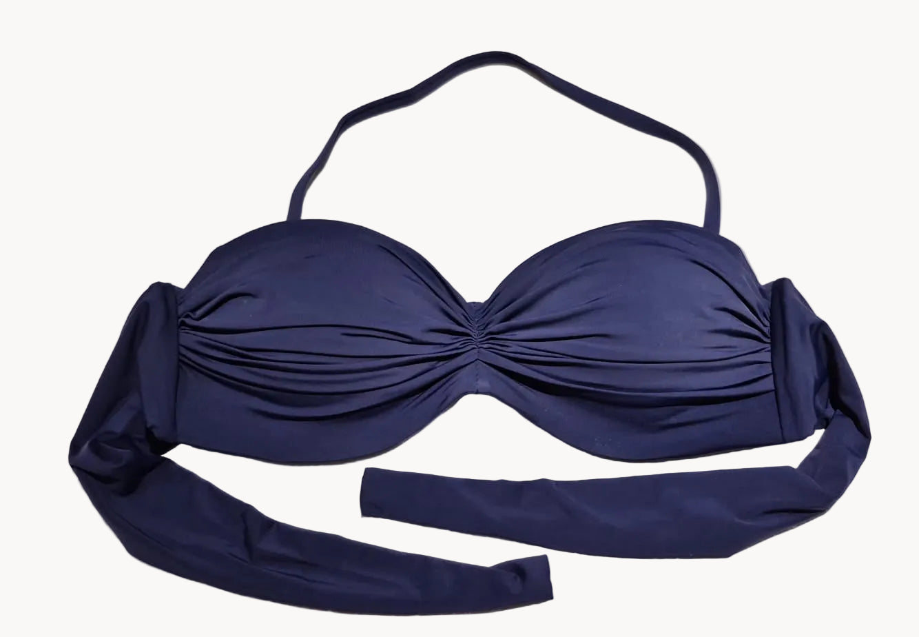 Navy Blue Brazilian Bandeau