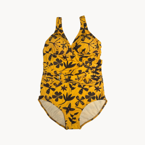 Mustard Floral One-Piece