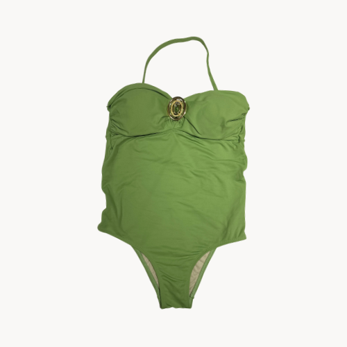 Olive Green O-Ring Detail One-Piece
