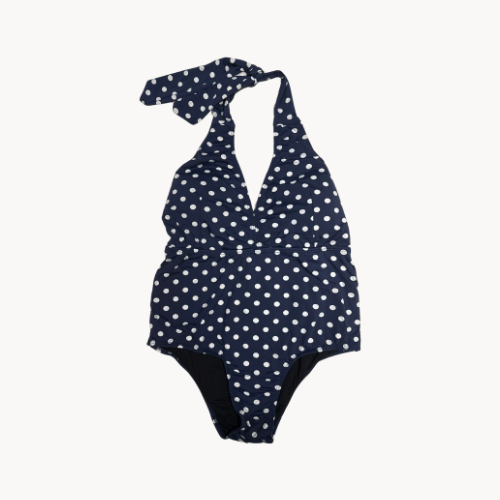 Navy Dotted One-Piece